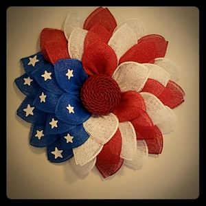 Patriotic Hand Made Wreath